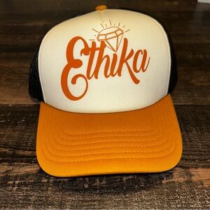 NWT ETHIKA Trucker Hat Cap Snapback Shine on Sand